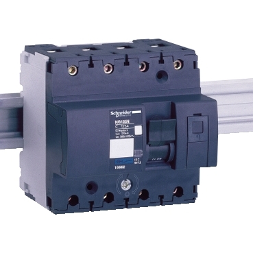 Schneider Electric Imagen del producto 18662 Interruptor magnetotérmico; Acti9 NG125N; 4P; 125 A; curva C; 25 kA