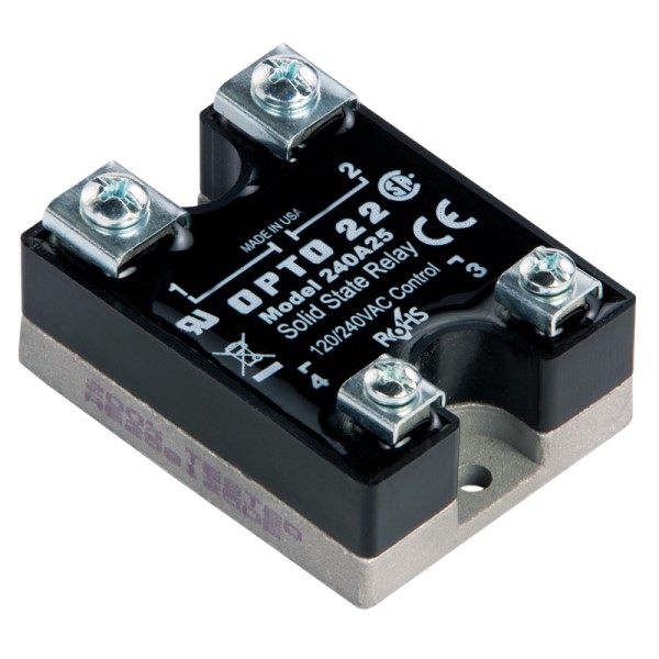 Rele estado solido tiristor Ppal. 28..240VAC/25Amp Cnt. 85..280VDA
