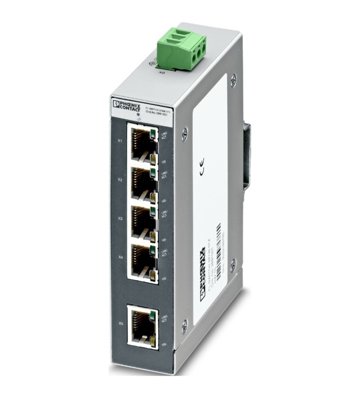 Conmutador Ethernet, 5 puertos TP RJ45, detección aut, velocidad transmisión 10 o 100 Mbps (RJ45), Autocrossing