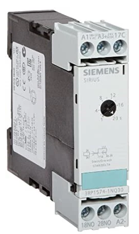 RELE TEMPORIZADOR, ELECTRONICO CON FUNCION ESTRELLA-TRIANGULO 1 CONTACTO NA, RETARDADO 1 CONTACTO NA, INSTANTANEO 1 RANGO DE TIEMPO 1...20 S AC/DC 24 V Y AC 100...127 V CON AC 50/60 HZ BORNE DE TORNILLO