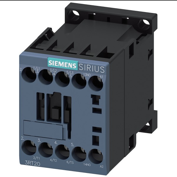 Contactor de potencia AC-3 12 A 5.5 Kw/400 V 1 NC 440 V AC 50/60 Hz 3P tamaño S00 conexión por tornillo