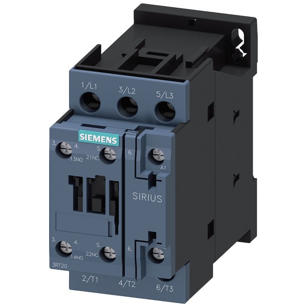 Contactor de potencia AC-3 25 A 11 kW/400 V 1 NA + 1 NC 24 V DC 3P tamaño S0 conexión por tornillo