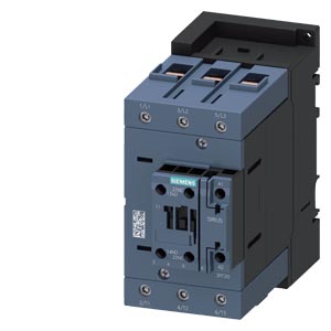 Contactor de potencia AC-3 95 A 45 kW/400 V 1 NA + 1 NC 110 V AC 50/60 Hz 3P tamaño S3 conexión por tornillo