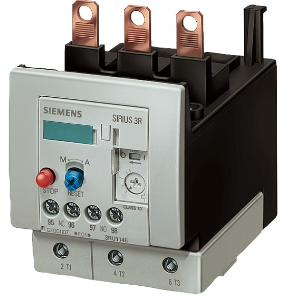 RELE BIMETALICO SIRIUS 3RU, TAM. S3, REGULACION: 80.0 - 100.0 A, PARA CONTACTORES 3RT1044 / 1045 /1046