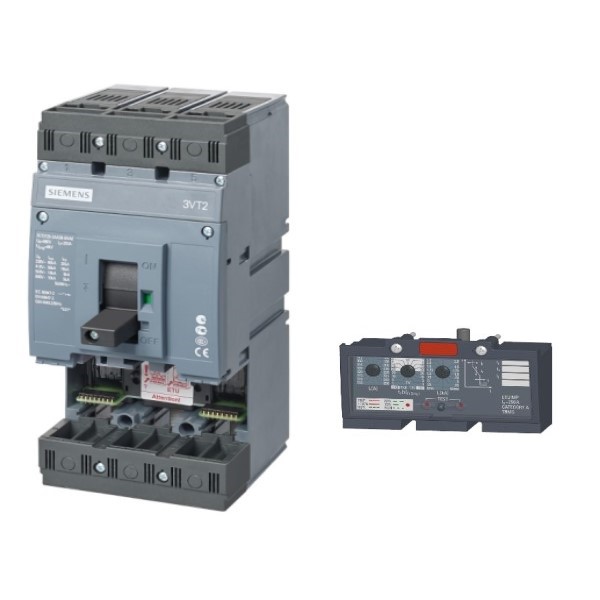 Interruptor automático 3VT2 poder de corte estándar Icu=36 kA 415V AC 3 polos; TRIP LI-MP 0100-0250 Amp. Interruptor de Protección motores FRAME 0250 Amp. (3VT9225-6AP00)