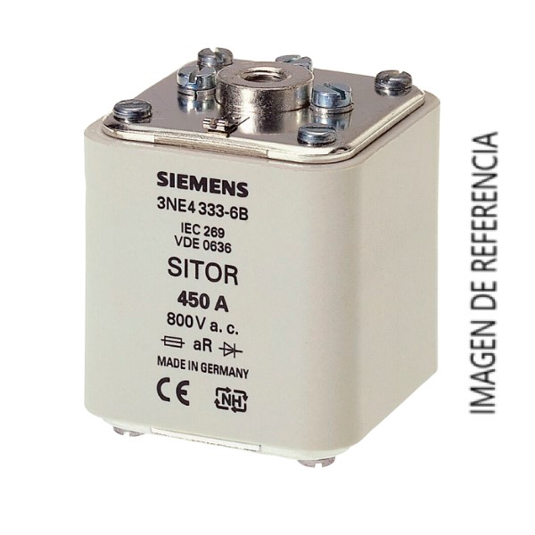 Cartucho de fusibles SITOR con rosca interior en ambos lados Entrada: 250 A aR Un AC: 800 V Un DC: 440 V indicador de fusión superior