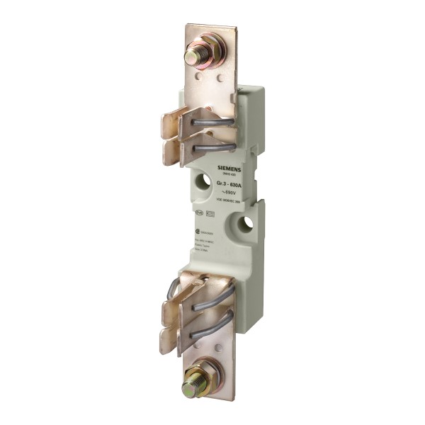 Base portafusibles NH Tam. 3 1 polo 630A 690V (1000V) conexión plana