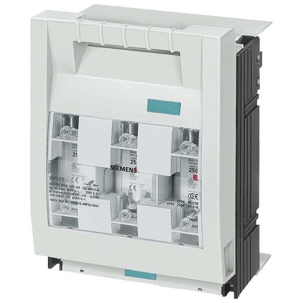 SENTRON fusible-interruptor-seccionador 3NP4 3 polos NH1 250 A para Montaje e instalación en placa de montaje borne de tornillo