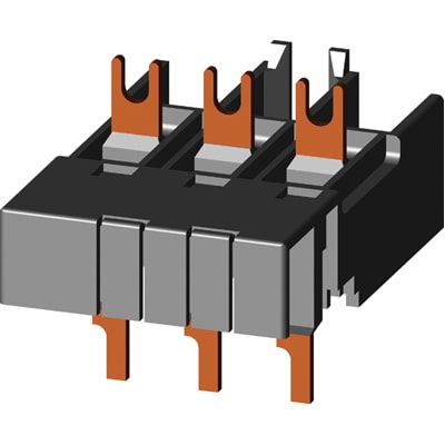 Bloque de conexión para borne de tornillo eléctrico y mecánico para 3RV2.1/3RV2.2 y 3RT2.2. Mando por AC (embalaje individual)