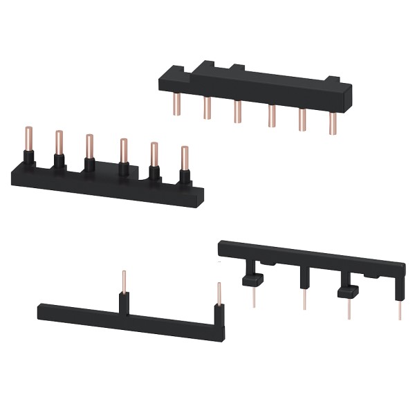 Juego de piezas para el cableado para borne de tornillo eléctrico y mecánico incluido enclavamiento mecánico para arrancadores inversores Tamaño S0