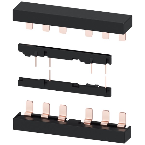 Juego de piezas para el cableado para borne de tornillo eléctrico y mecánico incluido enclavamiento mecánico para arrancadores inversores Tamaño S0