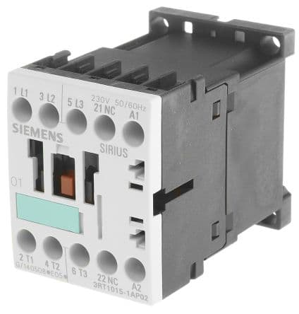 CONTACTOR SIRIUS 3 POLOS 7A 1NC 230VAC AC3 3 KW/400V SIZE S00