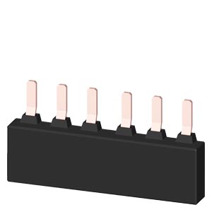 BARRA COLECTORA DE 3 FASES PARA 2 INTERRUPTORES AUTOMATICOS TAM. S2 MODULO: 55 mm