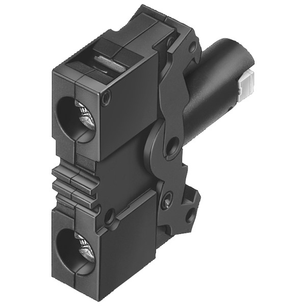 PORTALÁMPARAS CON LED INTEGRADO 24 V AC/DC AMARILLO BORNES DE TORNILLO PARA FIJACIÓN EN PLACA FRONTAL