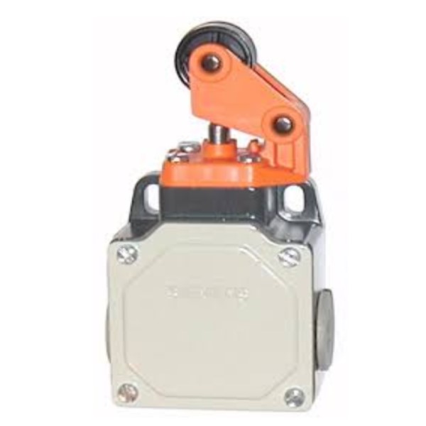 Interruptor de Posición en caja metalica ancho 56mm IP67 1NA+1NC rodillo y palanca sencilla acc. Plastico
  