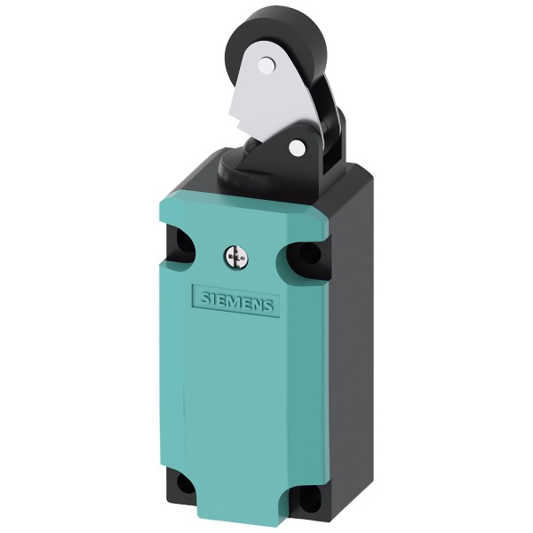 interruptor de posición caja metálica 40 mm según DIN EN 50041 Conexión del aparato 1x (M20 x 15) 1NA/1NC contactos de acción brusca palanca de rodillo palanca metálica y rodillo de plástico 22 mm