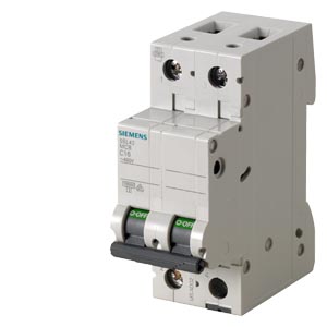 Interruptor magnetotérmico 2 polos C 6A 400V 10kA 