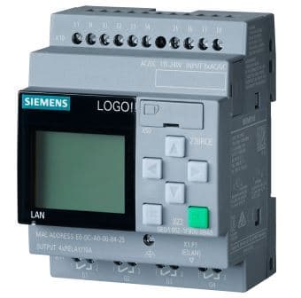 LOGO! 230RCE,logic module, display PS/I/O: 115V/230V/relay, 8 DI/4 DQ, memory 400 blocks, modular ex