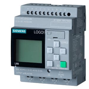 LOGO! 12/24RCE, logic module, display PS/I/O: 12/24VDC/relay, 8 DI (4 AI)/4 DQ