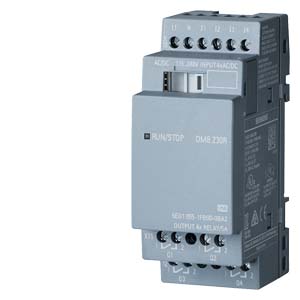 Módulo de ampliación LOGO! DM8 230R FA/E/S: 230V/230V/relé 2TE 4 DI/4 DO para LOGO! 8