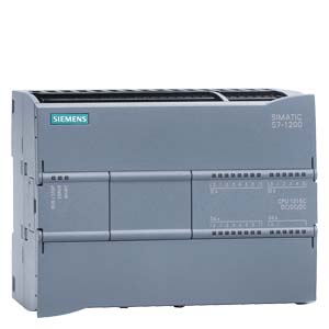 SIMATIC S7-1200 CPU 1215C CPU compacta AC/DC/relé 2 puertos PROFINET E/S INTEGRADAS: 14 DI 24 V DC; 10 DO relé 2 A 2 AI 0-10V DC 2 AO 0-20 mA DC alimentación: AC 85-264 V AC con 47-63 Hz Memoria de programas/datos 100 KB