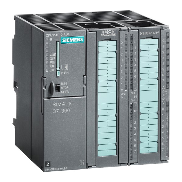 SIMATIC S7-300 CPU 314C-2 PtP CPU compacta con MPI 24 DI/16 DO 4 AI 2 AO 1 Pt100 4 contadores rápidos (60 kHz) interfaz integrada RS485 alimentación de DC 24V integrada memoria de trabajo de 192 Kbytes conector frontal (2x 40 polos) y Se necesita Micro Memory Card