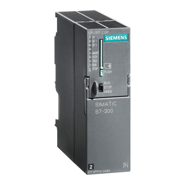 SIMATIC S7-300 CPU 317-2 DP Módulo central con memoria de trabajo de 1 MB 1.ª interfaz MPI/DP 12 Mbits/s 2.ª interfaz maestro/esclavo DP Se necesita Micro Memory Card