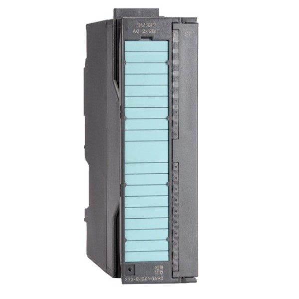 SIMATIC S7-300 Salida analógica SM 332 aislado galvánicamente 2 AO U/I; resolución de 11/12 bits 20 polos desenchufar/enchufar con bus de fondo activo posible