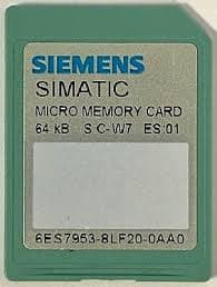 MICRO MEMORY CARD PARA S7-300 / C7 / ET 200, 3, 3V Nflash, 64 KB