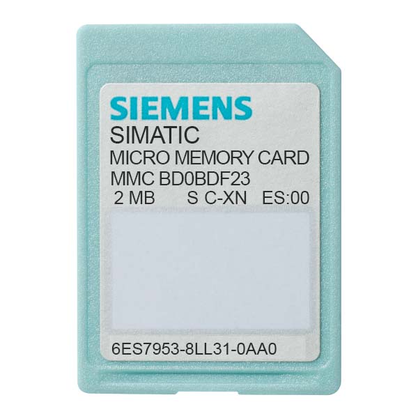 SIMATIC S7 Micro Memory Card para S7-300/C7/ET 200 3 3 V Nflash 2 MBytes