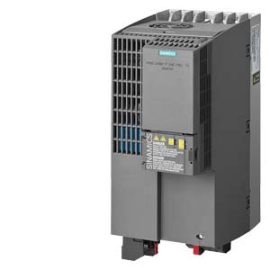 SINAMICS G120C potencia nominal 11,0 kW 380-480 VAC  sobrecarga leve: a 150% 3 s, 110% 57 s, 100% 240 s sobrecarga alta: 7,5 kW a 200% 3 s, 150% 57 s, 100% 240 s sin filtro 24  VDC externos, interfaz de E/S: 6 DI, 2 DO, 1 AI, 1 AO, 1 sens. temp. mot. desconexión segura de par integrada bus de campo: USS/ Modbus RTU, IP20/UL sin caja tamaño: FSC 295x140x203(AlxAnxP)