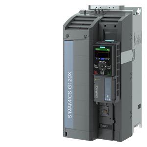 SINAMICS G120X Potencia asignada: 11 kW al 110% 60 s 100% 240 s sin filtrar 200-240 VAC, IP20/UL open Type pintura 3C2 Con Intelligent Operator Panel Sin ampliación de IO Bus de campo integrado: PROFINET-PN Ethernet IP