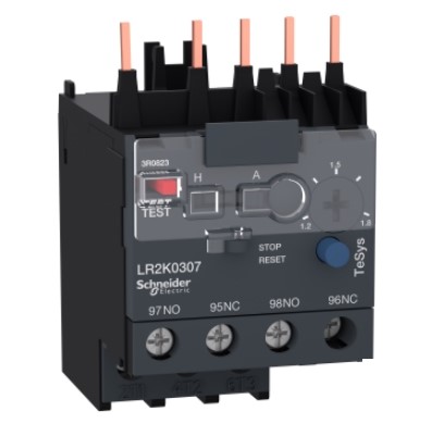 RELÉ TÉRMICO CLASE DE DISPARO 10, PARA CONTACTOR LC1K, 1,2-1,8A