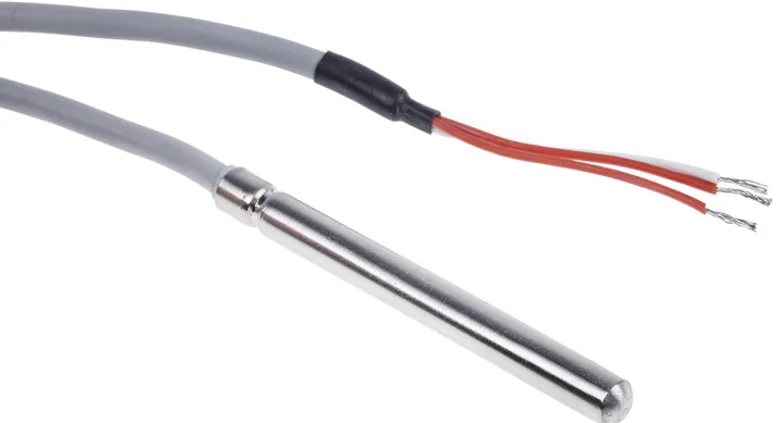 PT100 3H 4MM X 30MM ACERO INOXIDABLE CON 2MTS CABLE DE -50º HASTA 200º