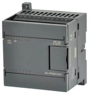  SIMATIC S7-200, Analog input EM 231, only for S7-22X CPU, 4 AI, +/-80 MV a. thermocouples Type J, K, S, T, R, E, N; 15 bit+sign