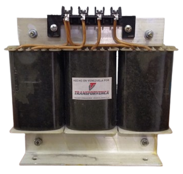 TRANSFORMADOR TRIFASICO SECO 2KVA TIPO ABIERTO ENT: 460/480/500 BARRA-127 / SAL: 3F 220V CON NEUTRO