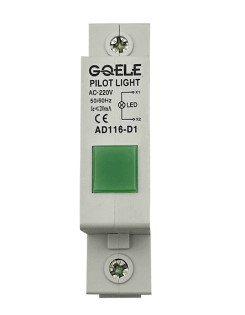 LUZ PILOTO PARA RIEL DIN VERDE 220VAC/DC