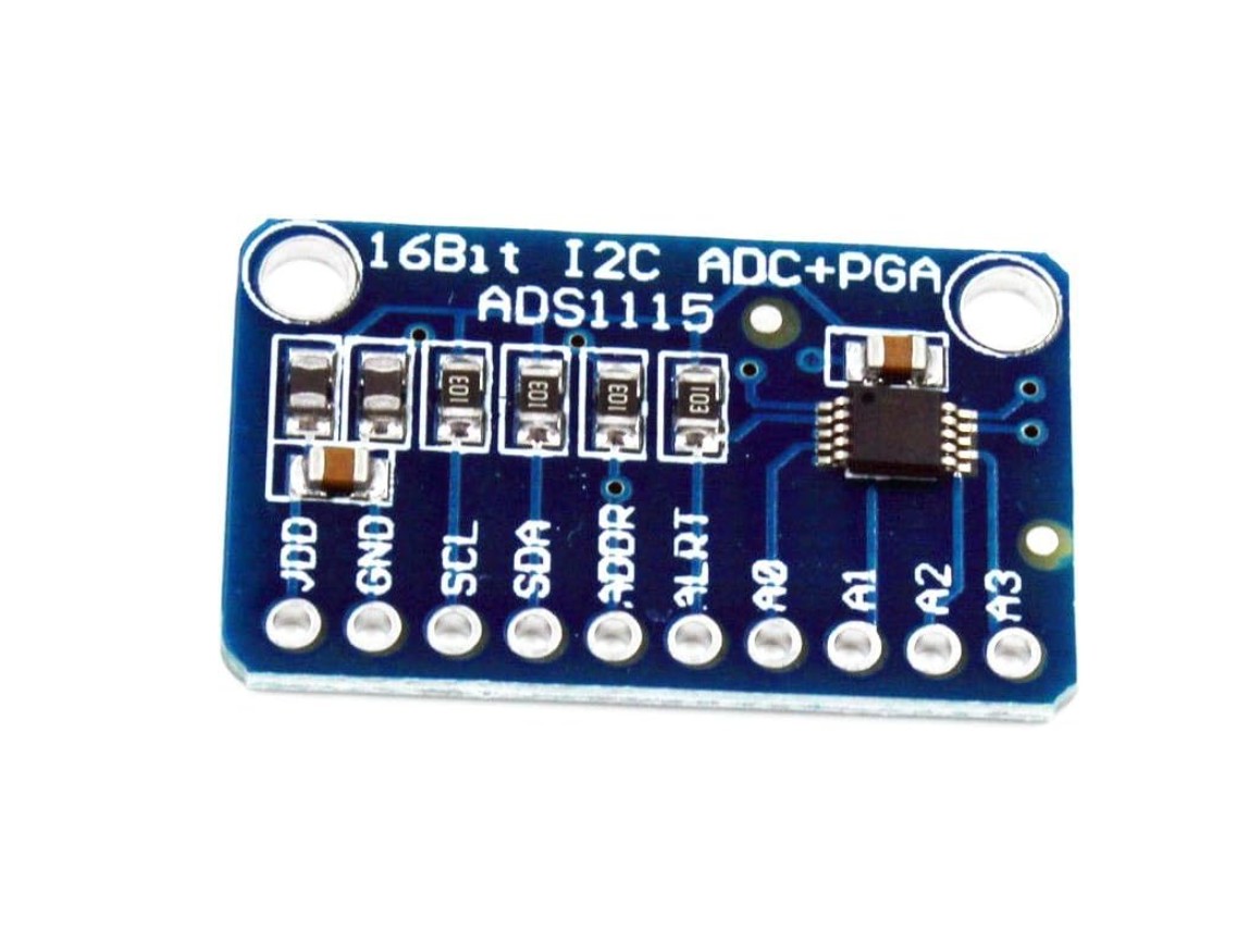 16 Bit 16 Byte 4 canales I2C IIC analógico a digital ADC PGA convertidor con amplificador de ganancia programable de alta precisión ADC 