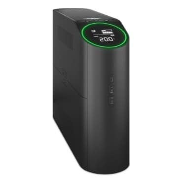 BACK-UPS DE APC PRO AHORRO CAPACIDAD 1500VA, PARA JUEGOS ENTRADA 120 V, LCD, 3 PUERTO DE CARGA USB,