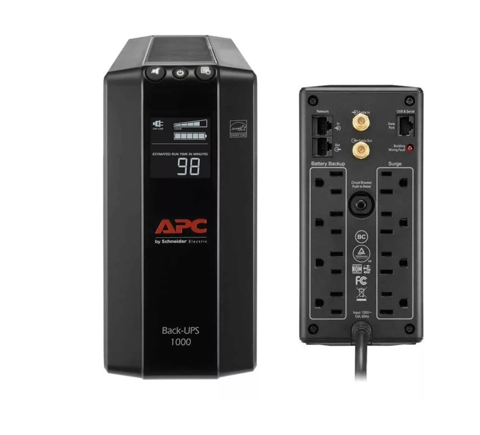 UPS APC 1000VA 120vac Regulador De Voltaje Pro 8 Salidas UPS APC 1000VA 120vac Regulador De Voltaje Pro 8 Salidas
