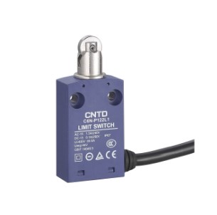 INTERRUPTOR DE POSICION METALICO 1NO+1NC CON PULSADOR CON ROLDANA CON CABLE 2 MTS