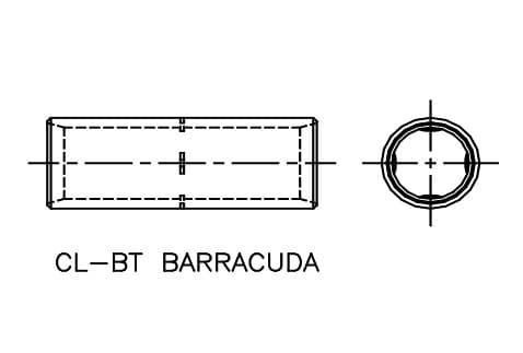 CONECTOR LINEAL O TOPE BAJA TENSION BARRACUDA PARA CABLE #750MCM