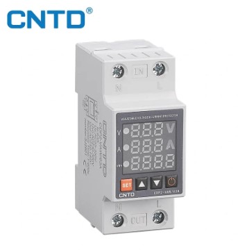 PROTECTOR INTEGRAL 63A CONTRA SOBRETENSION, SUBTENSION, SOBRECORRIENTE, MEDICION DE MAGNITUD ELECTRICA, POTENCIA ACTIVA AC80-300V