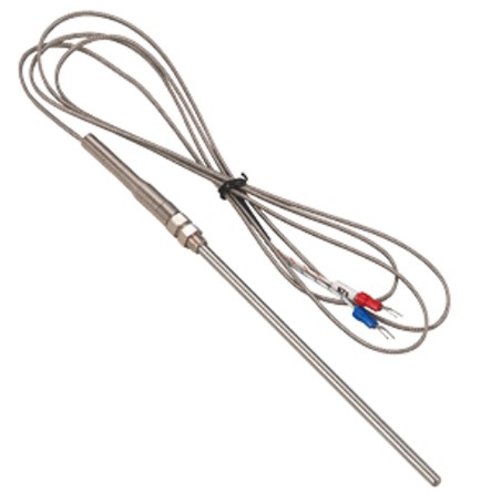 PT100 2 HILOS DIAMETRO 1/4 LS:200mm CABLE 1.5 MTS C/TERMINAL DE HORQUILLA