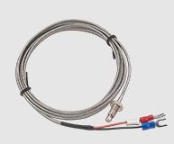 TERMOCUPLA TIPO J ROSCA M10 CABLE BLINDADO 1.5MTS  C/ TERMINAL HORQUILLA 