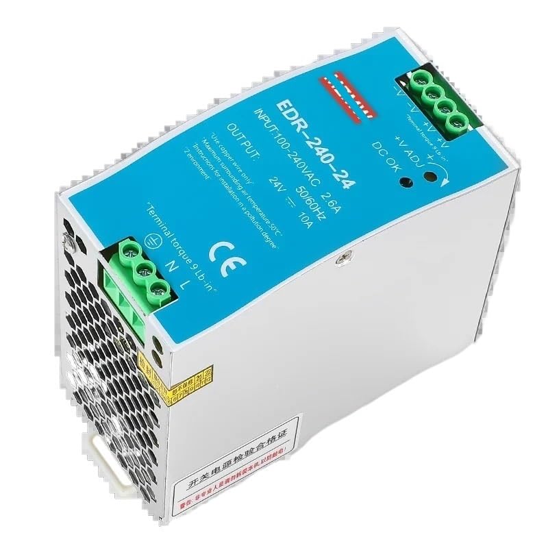 FUENTE ALIMENTACION 110/220VAC SALIDA 24VCC 10A-240W MONTAJE RIEL SIMETRICO
