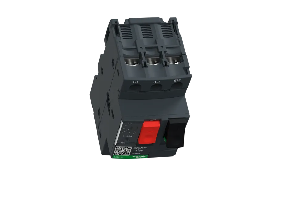 GUARDAMOTOR MAGNETOTÉRMICO 4 a 6.3A, >100KA EN 440VCA, ACCIONADO POR PULSADORES