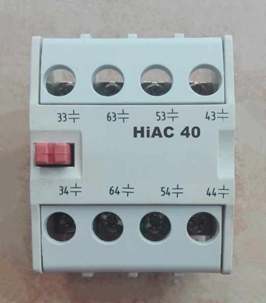 BLOQUE DE CONTACTOS AUXILIAR FRONTAL 4NA RELE HMX-HMT