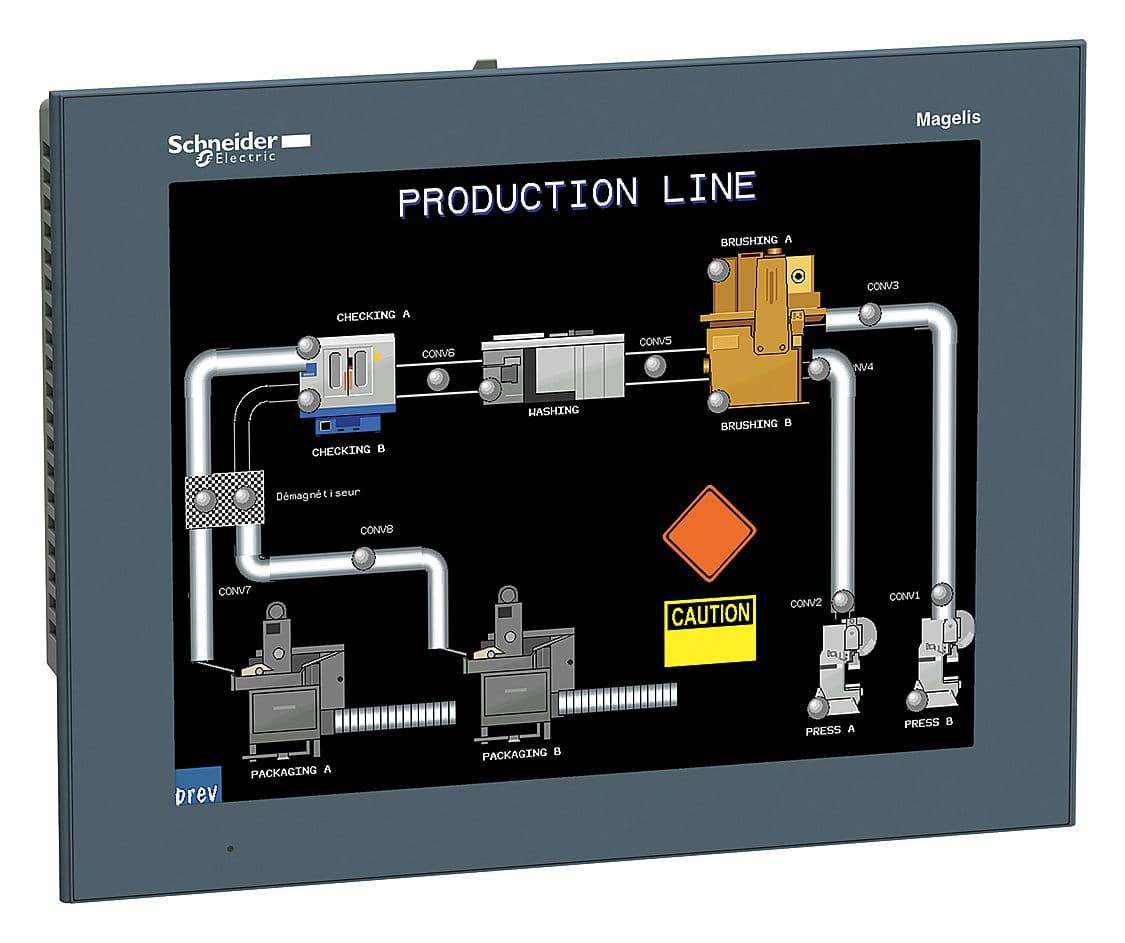Consola HMI 12.1 Color 800×600 TFT, 2 Serial+1 TCP/IP, 96Mb/512Kb + SD card