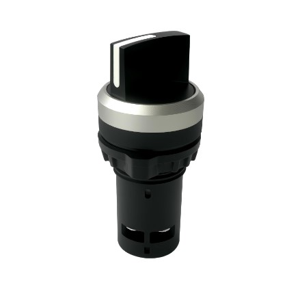 SELECTOR 2 POSICIONES COMPACTO 22MM 1NA+1NC IP40